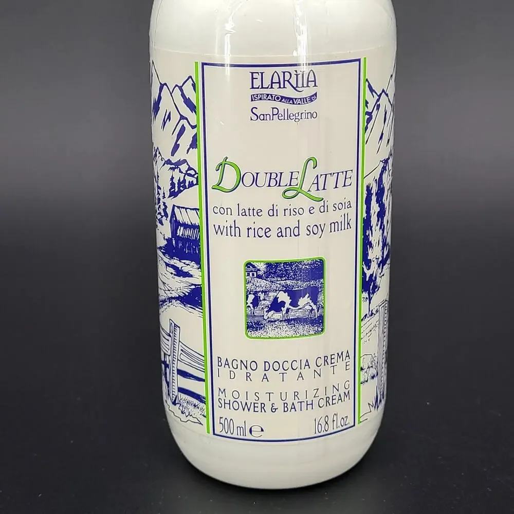 Elariia Double Latte Moisturizing Shower & Bath Cream 16.8 oz Sensitive Skin